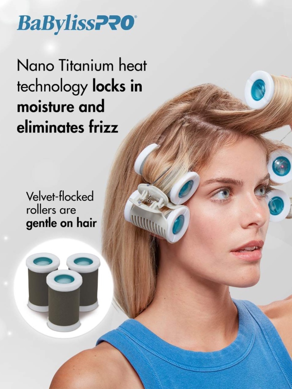 BabylissPRO Nano Titanium Professional Jumbo Hot Rollers (12) - LIKE NEW!